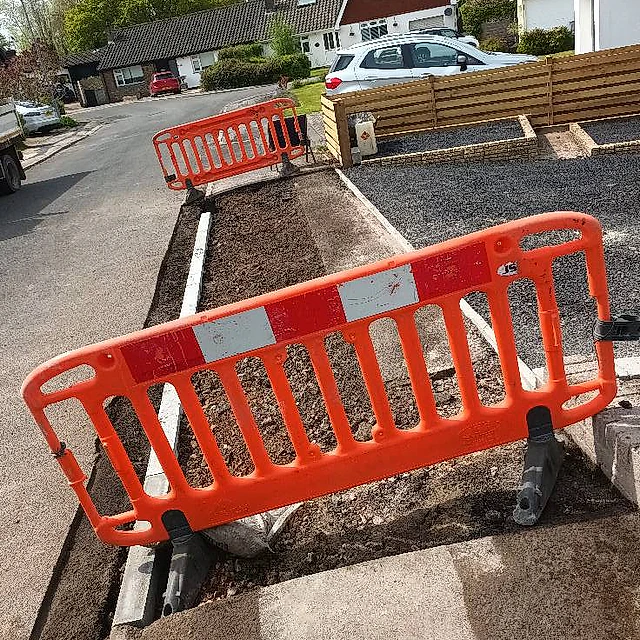 pavement before
