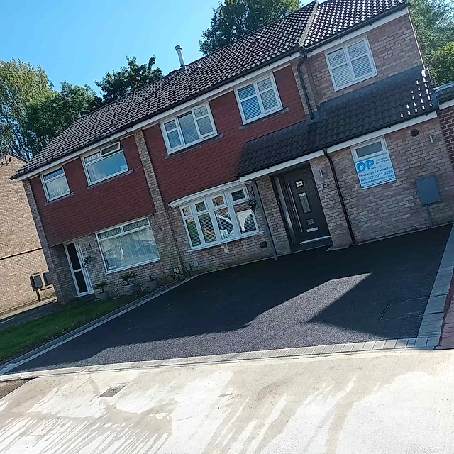 large tarmac driveway