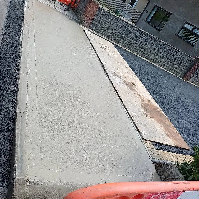 pavement after