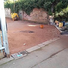 Before Driveway Paving