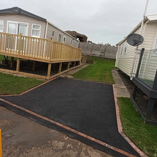 tarmac parking area